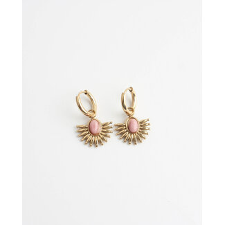 'Cecilla' Pendientes Oro ROSA - Acero inoxidable