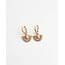 'Cecilla' earrings Gold PINK - Stainless steel