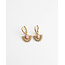 'Cecilla' Pendientes Oro ROSA - Acero inoxidable