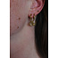 'Cecilla' boucles d'oreilles ARGENT BLEU - Acier inoxydable