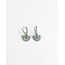 'Cecilla' boucles d'oreilles ARGENT VERT - Acier inoxydable