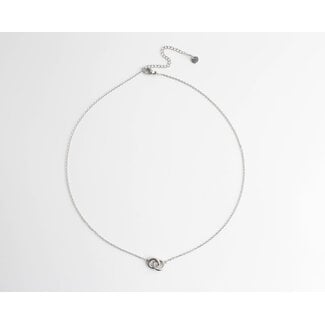 Collar 'siempre juntos' plata - acero inoxidable