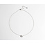 Necklace 'always together' zilver - stainless steel