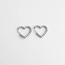 Pendientes 'Endless love story' plata - acero inoxidable