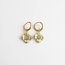 'Riley' Boucles d'oreilles VERT - Acier inoxydable