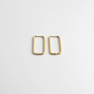 Boucles d'Oreilles 'Madame' Or - Acier Inoxydable