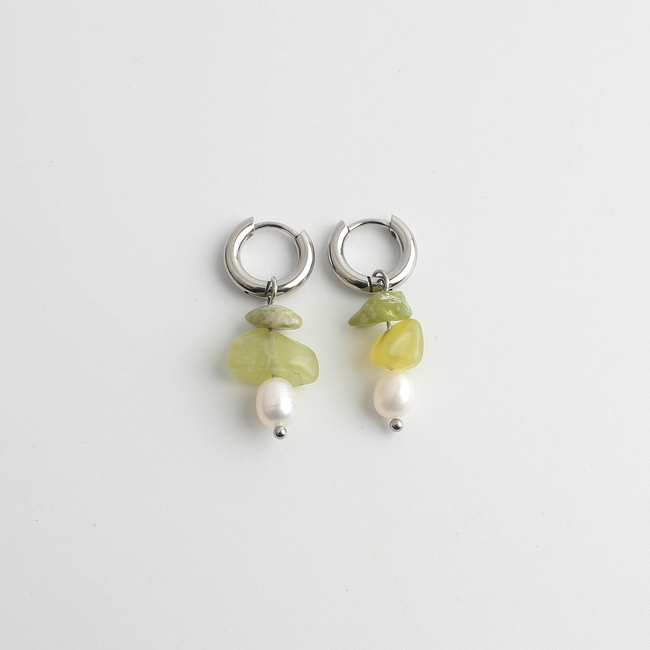 "Lucie" Earrings Silver - Stainless Steel