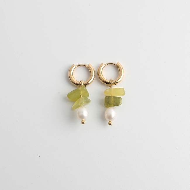 "Lucie" Boucles d'Oreilles Or - Acier Inoxydable