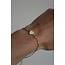 Pulsera Corazón Blanco - acero inoxidable