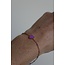 Purple  Heart  Bracelet - stainless steel