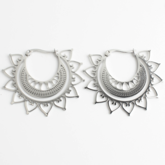 'Beso' Earrings Silver - Stainless steel