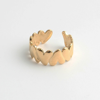 "Esme" Ring Gold - Stainless steel - Adjustable