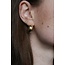 "Nadia" earrings SCHWARZ GOLD - Stainless steel