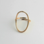 "Monica" Ring Gold – Edelstahl – Verstellbar