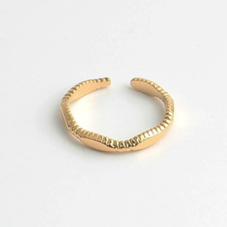 "Grace" Anillo Oro - Acero inoxidable - Ajustable