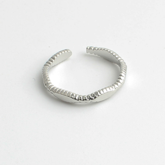 "Grace" Ring Silver - Stainless steel - Adjustable