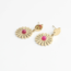 'Kelly' Boucles d'oreilles Rose - acier inoxydable