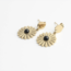 'Kelly' Boucles d'oreilles Noir - acier inoxydable