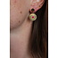 'Kelly' Boucles d'oreilles Rose - acier inoxydable