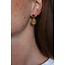 'Kelly' Pendientes Naranja - acero inoxidable