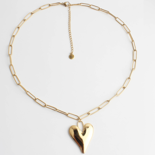 "Vero amore" NECKLACE GOLD - Stainless steel