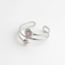 'Candace' bague ARGENT ROSE - Acier inoxydable (Ajustable)