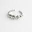 "Dottie" Anillo de Plata - Acero Inoxidable - Ajustable