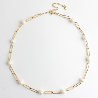 'Pearly chain' COLLAR - Acero inoxidable