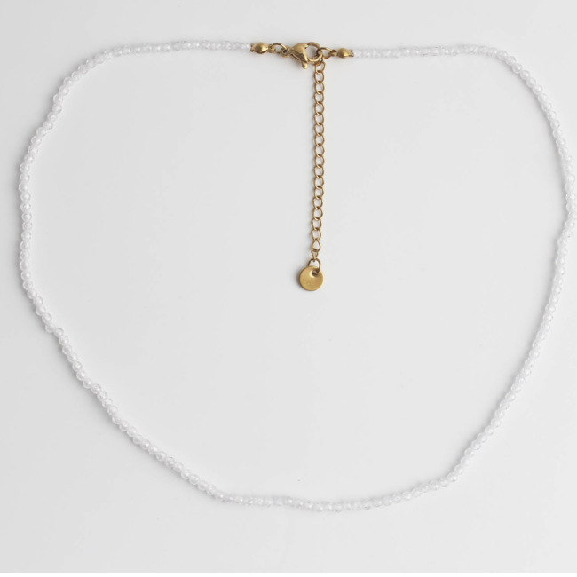 'Nena' Collier BLANC - Acier inoxydable