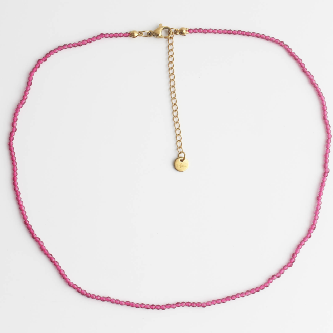 'Nena' Necklace PINK - Stainless Steel