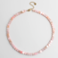 'Heart to Heart' NECKLACE Pastel PINK - Stainless Steel