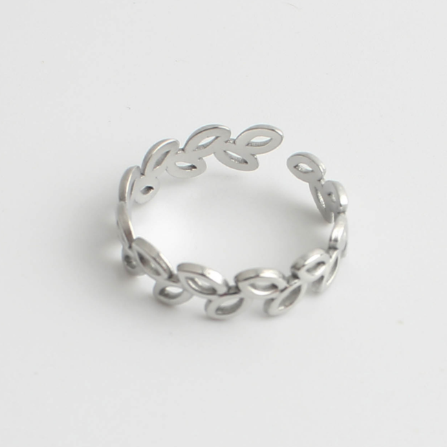 'Novia' ANILLO PLATA - Acero inoxidable (ajustable)