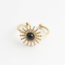 Sunny 'Ring Black Natural Stone - Acciaio inossidabile (numerabile)