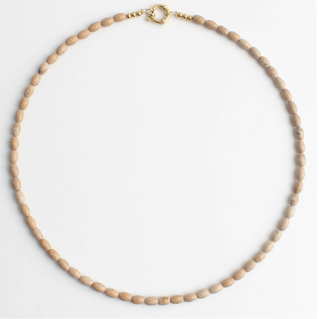 "Bay" Collier TAUPE - Acier inoxydable