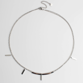 'Freja' NECKLACE SILVER - Stainless Steel