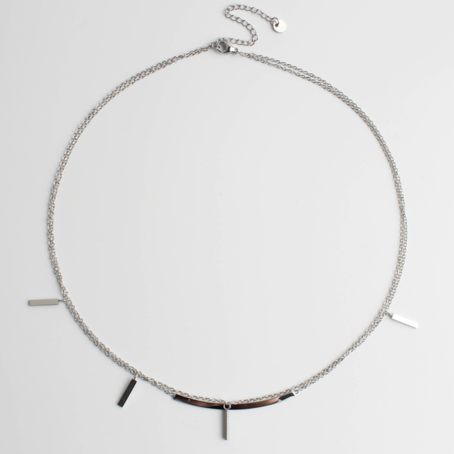 'Freja' COLLIER ARGENT - Acier inoxydable