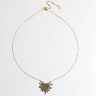 'Golden rays' Halskette – Edelstahl