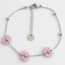 'Dahlia' Bracelet ARGENT ROSE  - Acier Inoxydable