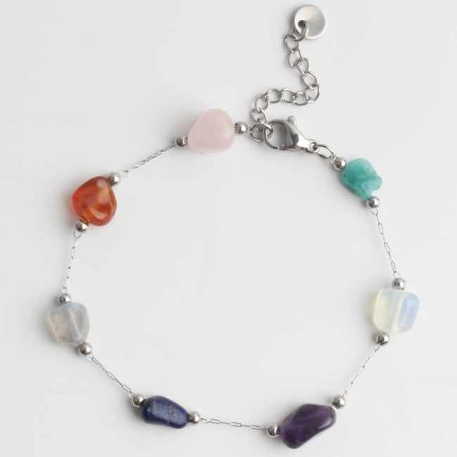 'Fiene' Pulsera PLATA - Acero inoxidable