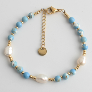 'Kira' Bracciale BLU - Acciaio inossidabile