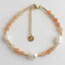 'Kira' Bracelet ORANGE - Acier inoxydable