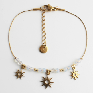 "Kyra" Pulsera ORO BLANCO - Acero inoxidable