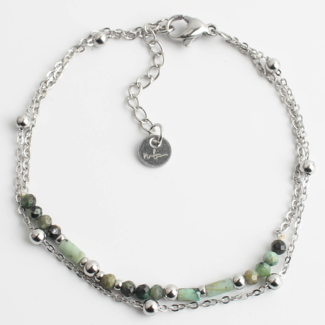 'Magdalena' bracelet ARGENT - Acier inoxydable