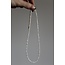 Real shell necklace white - stainless steel