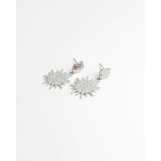 'Savita' Boucles d'oreilles ARGENT - Acier inoxydable