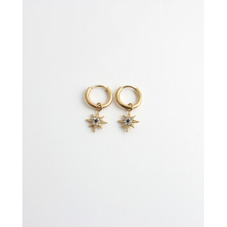 'Nyna' earrings GOLD - stainless steel