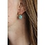 'Eleonora' Boucles d'oreilles Blue - Acier inoxydable