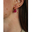 'Eleonora' Earrings Pink - Stainless steel