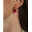 'Eleonora' Pendientes Rosa - Acero inoxidable