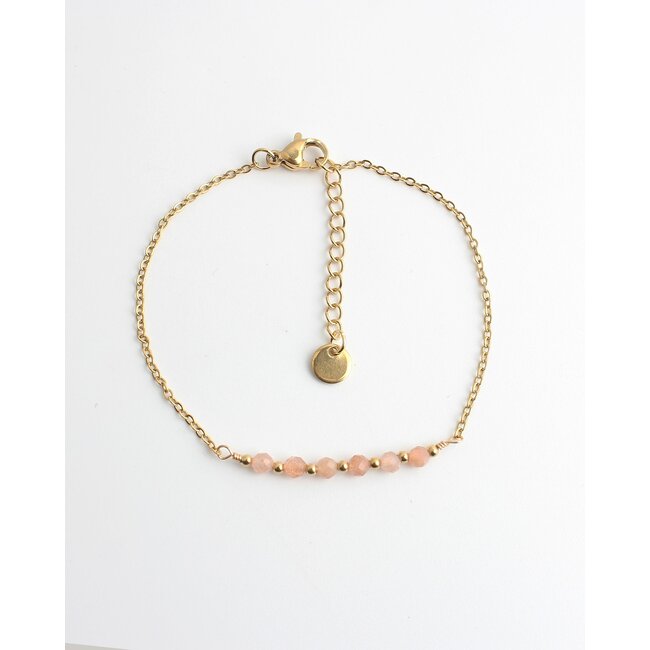 'Merel' Bracelet Orange - Acier inoxydable